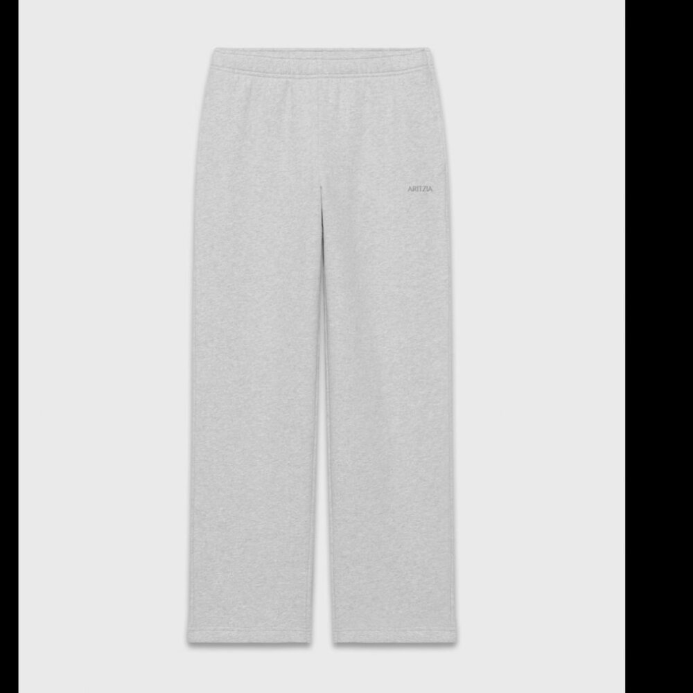 Aritzia Cozy Sweatfleece Mega Straight™ Sweatpant – XS – Heather Chrome